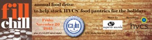 Fill Chill: Food Drive on November 20th